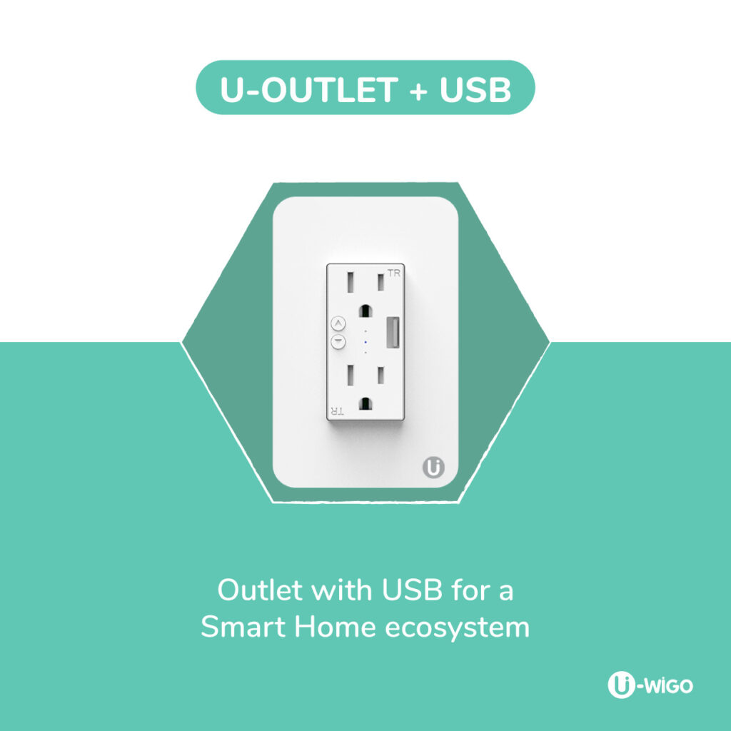 SMART OUTLET_IN-WALL OUT LET WITH USB_IOT_WIFI